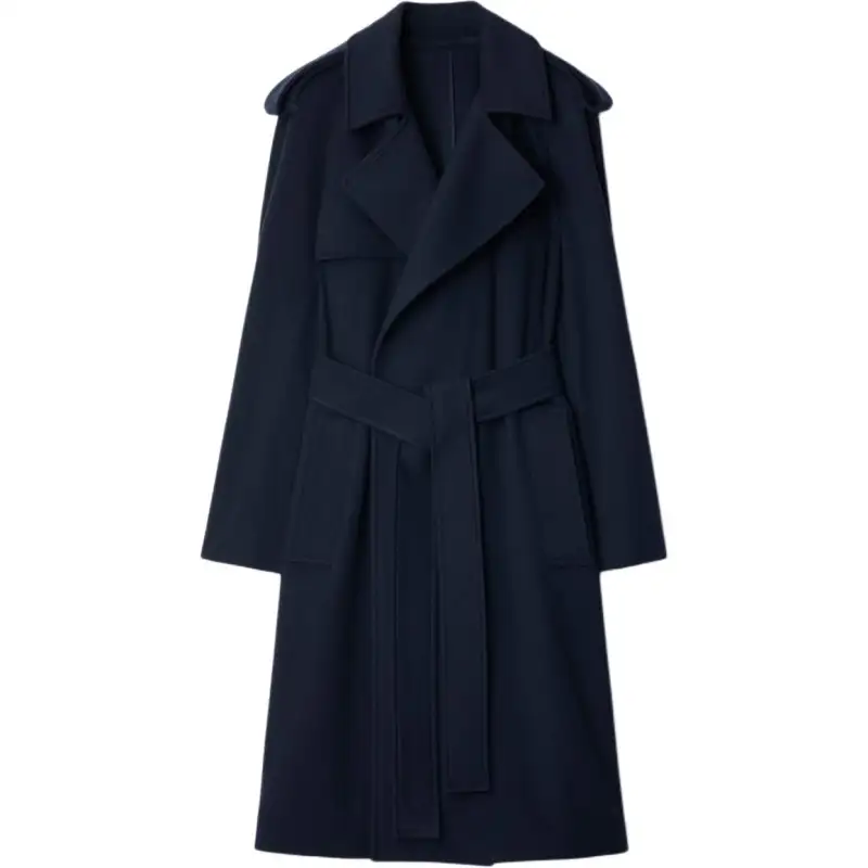 Burberry notched-lapel cashmere coat