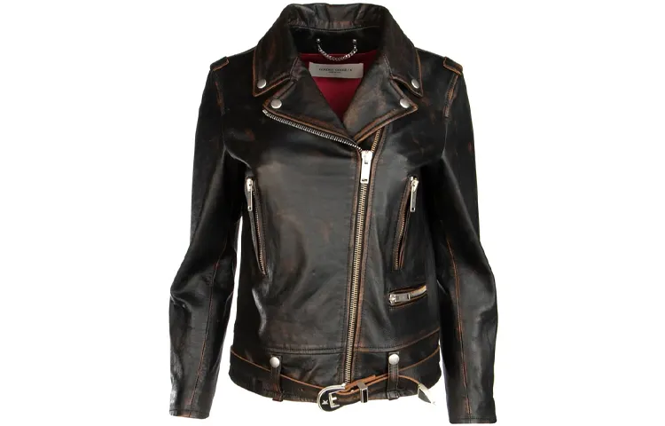 Golden Goose Deluxe Brand Leather Biker Jacket