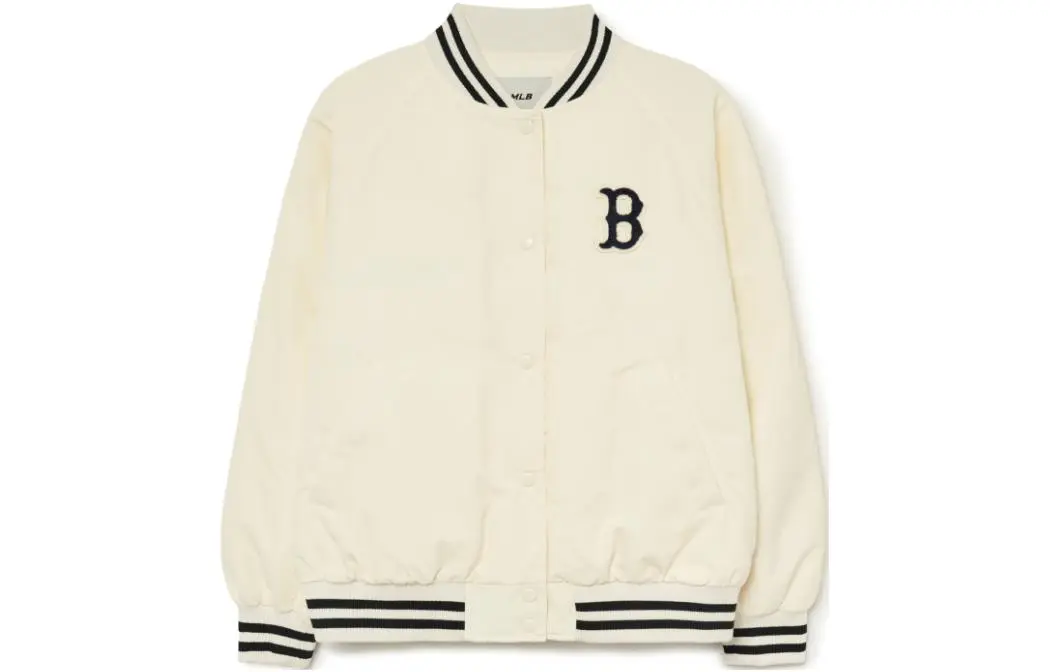 MLB Baseball Jacket Women's Cream