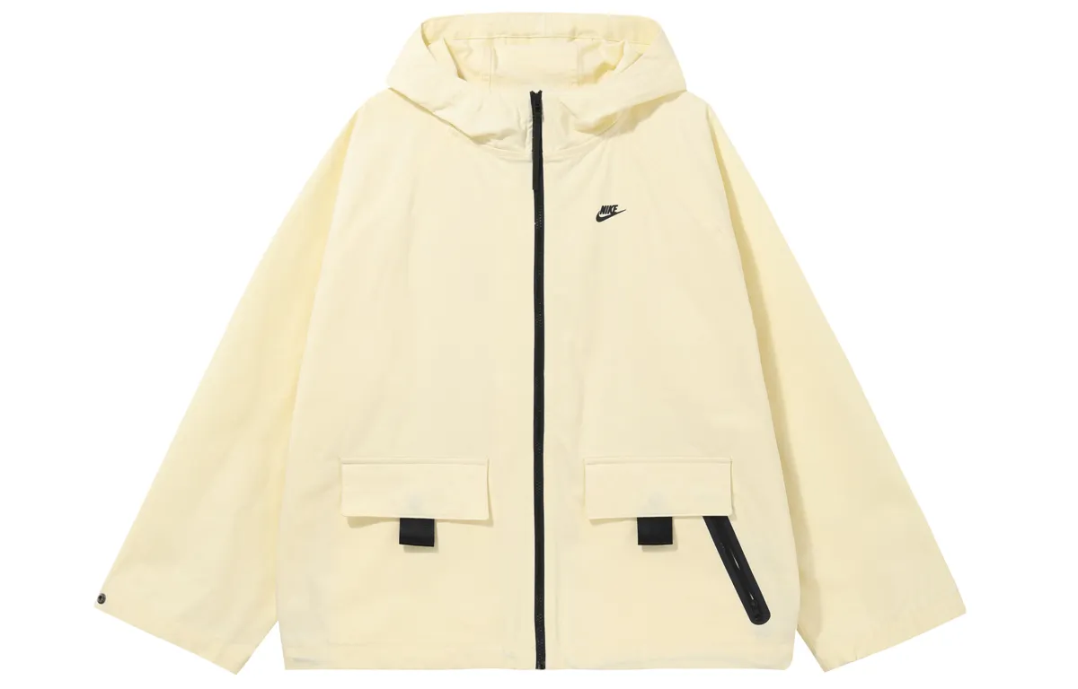 Nike Puffer Jacket Winter Women's Beige Yellow