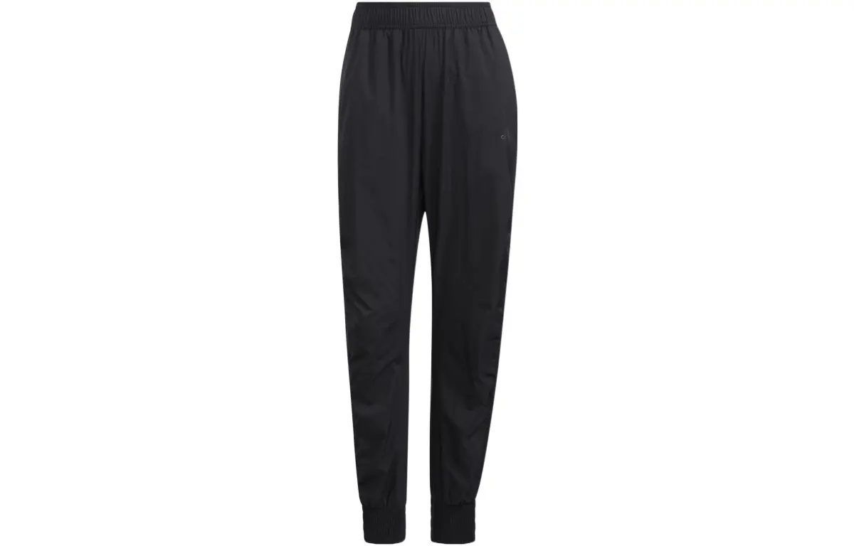 Adidas Knitted Sweatpants Women's Black Moderate Slim Fit Pants