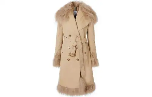 Burberry Furs Women's Honey V Neck Moderate