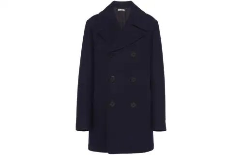 PRADA Double-breasted Wool-blend Peacoat