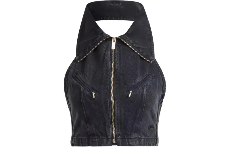Adidas Originals Fashion Montreal Denim Cropped Vest