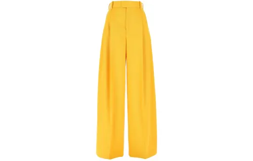 Bottega Veneta Casual Pants Women's Yellow Moderate Straight Fit Pants