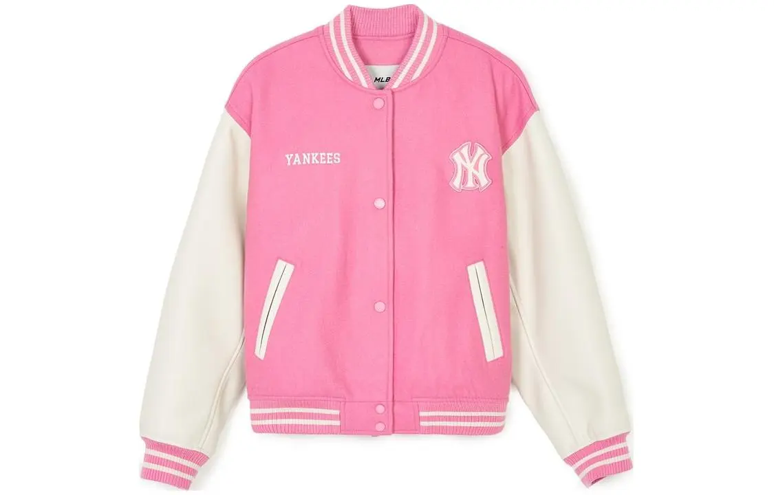 MLB SS24 Baseball Jacket Women's Pink