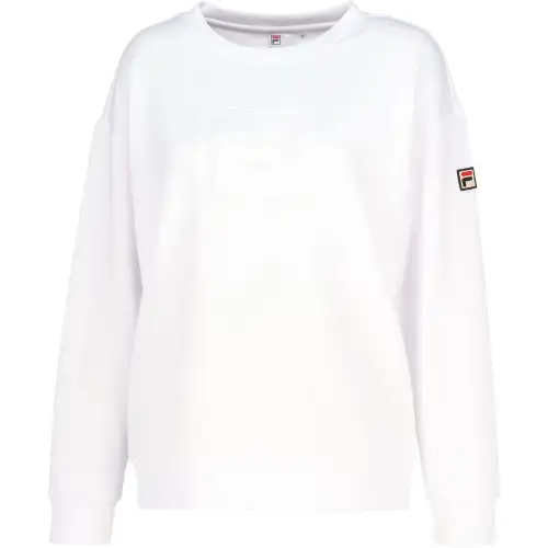 FILA Sweatshirts Women's White Crew Neck Moderate Regular