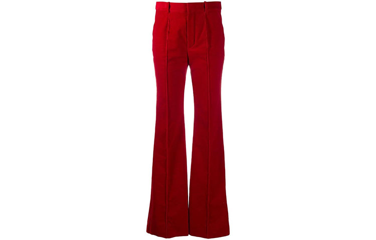 Женские штаны SAINT LAURENT (красные)