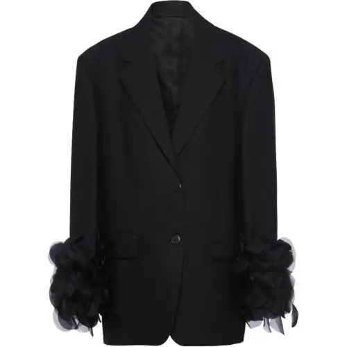 PRADA Single Breasted Long Sleeved Blazer