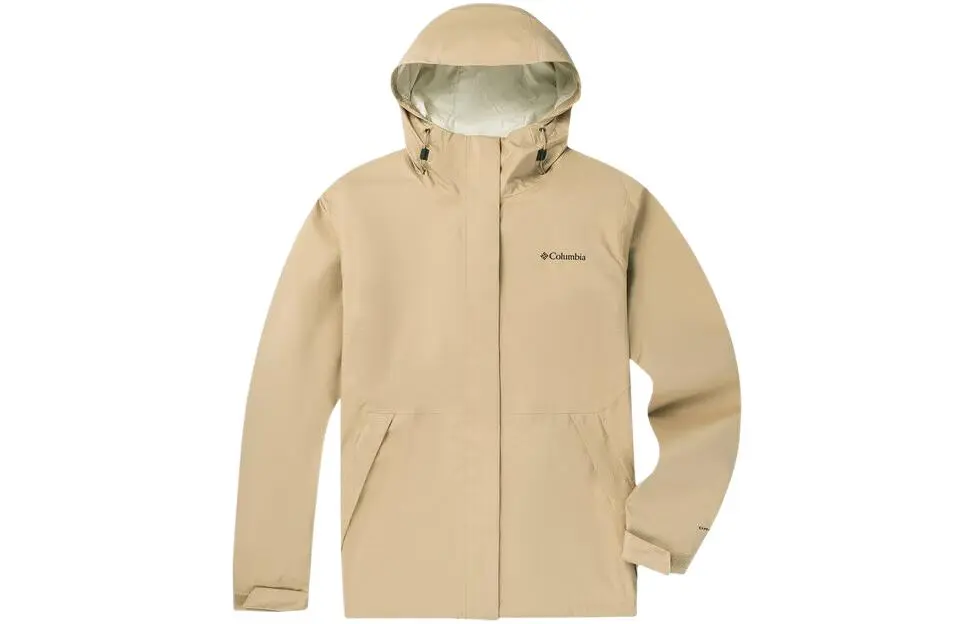 Columbia SS24 Waterproof Lightweight Windbreaker Jacket Women's Khaki