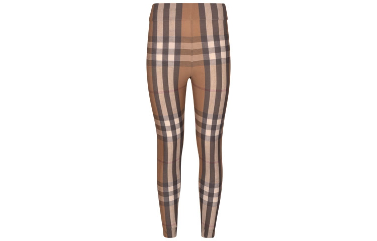 Женские леггинсы Burberry в клетку (разноцветные)