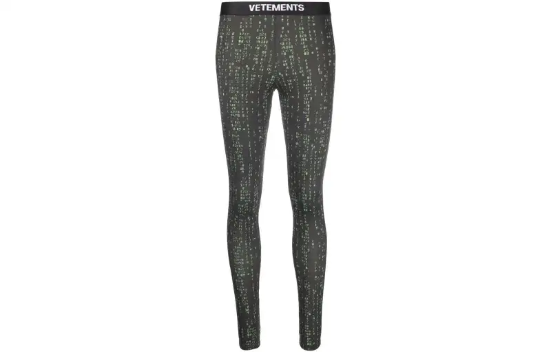 Vetements Leggings Women's Black Moderate
