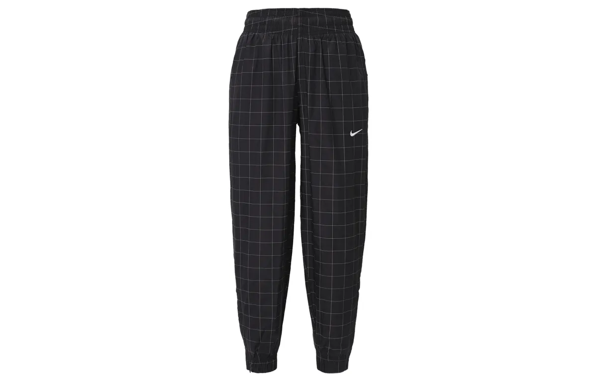 Nike Knitted Sweatpants Women's Black Moderate Cuffed Pants