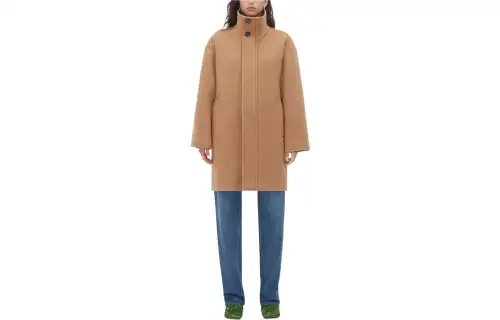 Bottega Veneta Bottega Veneta SS23 Velvet Jackets Women's Camel Turtleneck Moderate