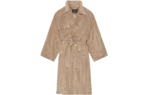 Balenciaga Tie-Waisted Midi Coat