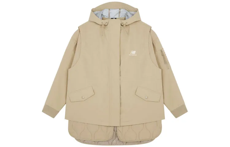 New Balance Puffer Jacket Winter Women's Beige