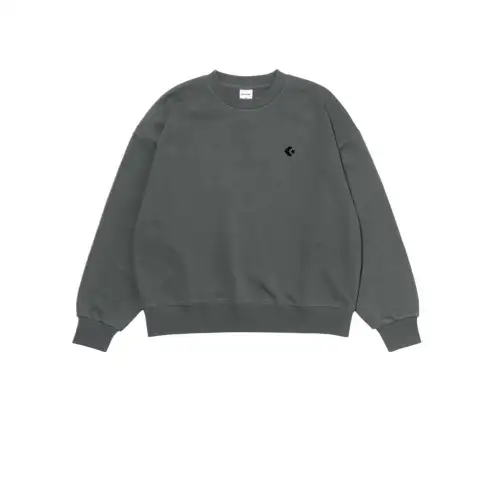 Converse RIBBON PT SW CREW Sweatshirt Women's Charcoal Gray