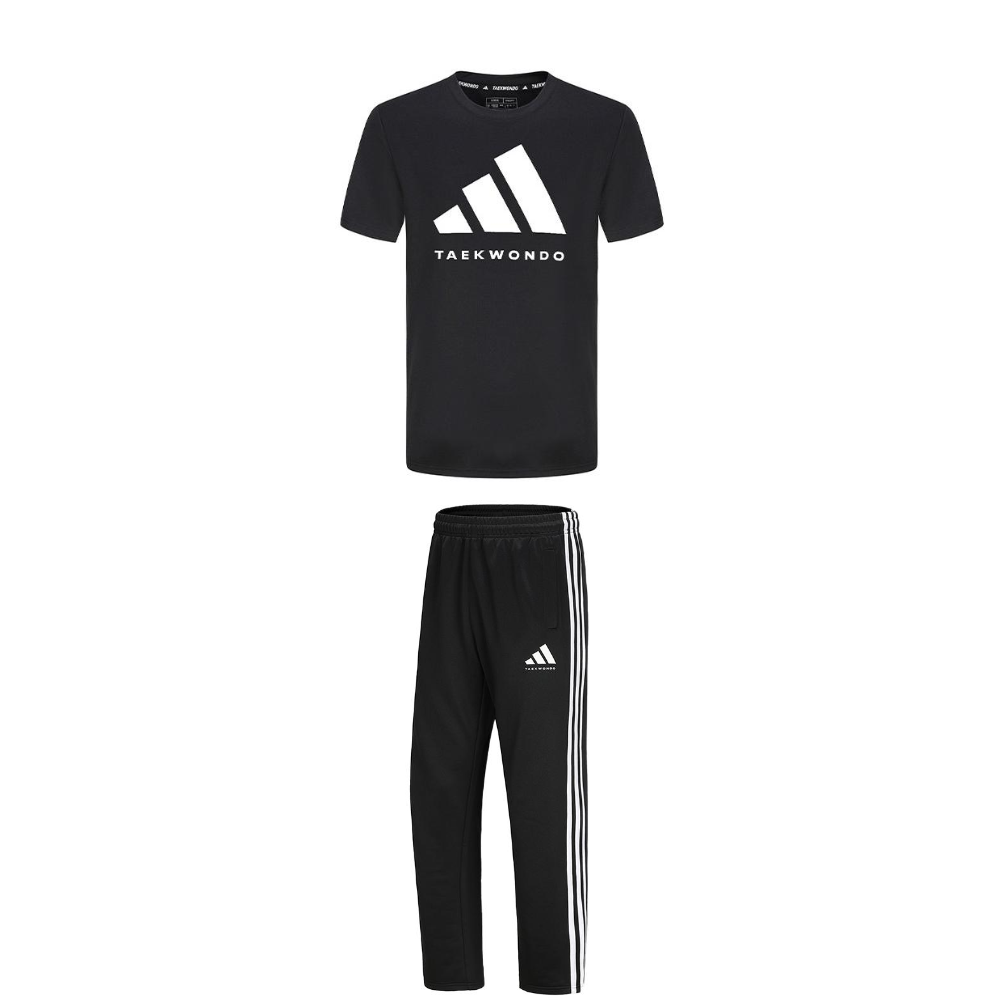 Adidas Taekwondo Casual Sportswear Unisex Black White