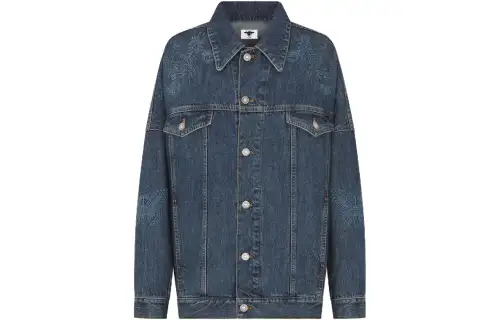 DIOR SS24 Denim Jacket Women's Blue