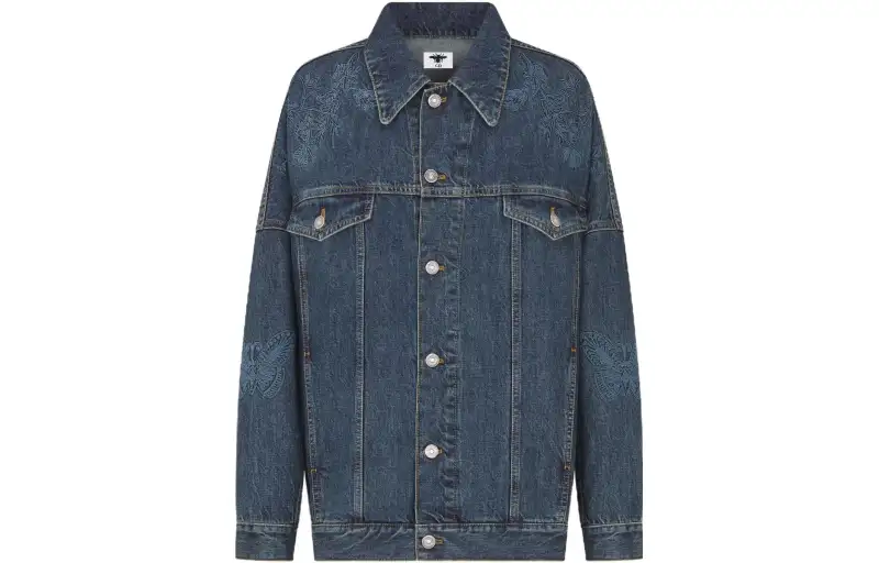 DIOR SS24 Denim Jacket Women's Blue