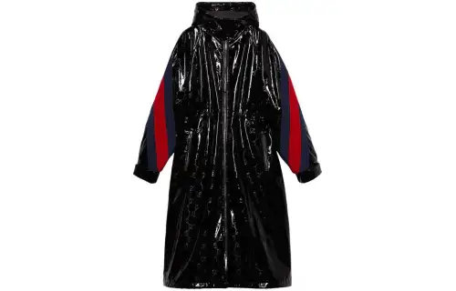 GUCCI Double G motif Lacquered Long Coat