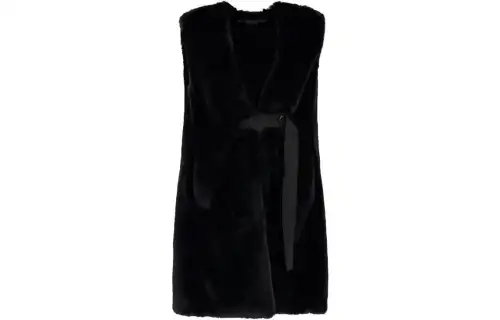Golden Goose Furs Women's Black V Neck Moderate