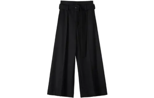 LOEWE Casual Pants Women's Black Moderate Straight Fit Pants