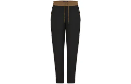 LOUIS VUITTON FW20 Knitted Sweatpants Women's Black