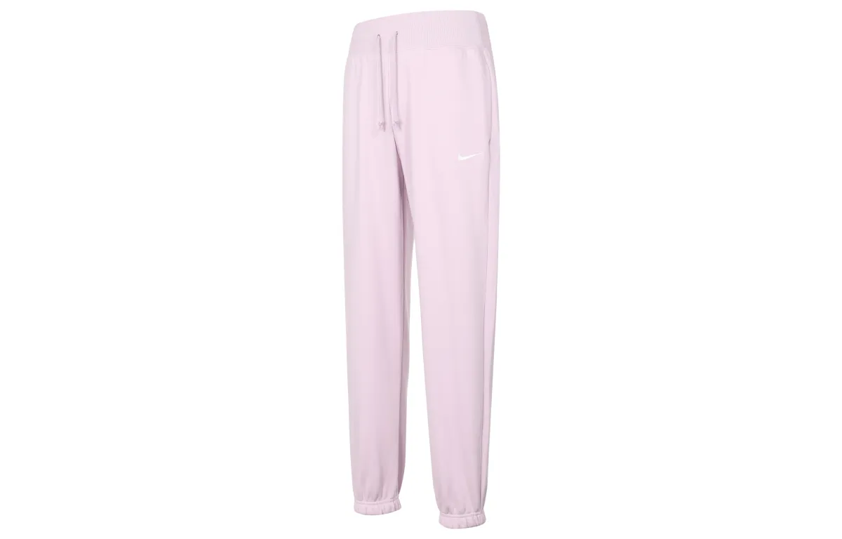 Nike Sportswear Phoenix Fleece Brand Logo Embroidery Logo High-Rise OVERSIZE Style With Brushed Fabric Sweatpants