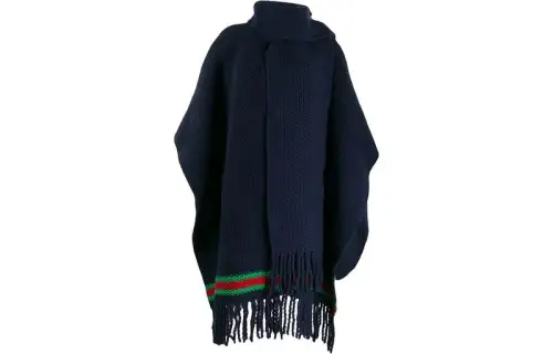 GUCCI Cloaks Women's Navy Blue Moderate