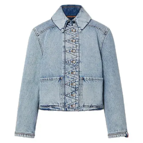 LOUIS VUITTON Bleached Denim Boxy Jacket