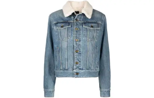 SAINT LAURENT FW21 Denim Jacket Women's Blue