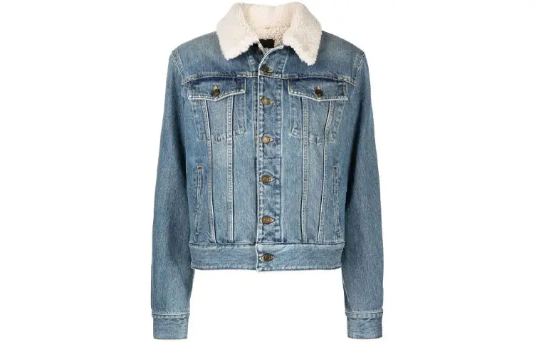 SAINT LAURENT FW21 Denim Jacket Women's Blue