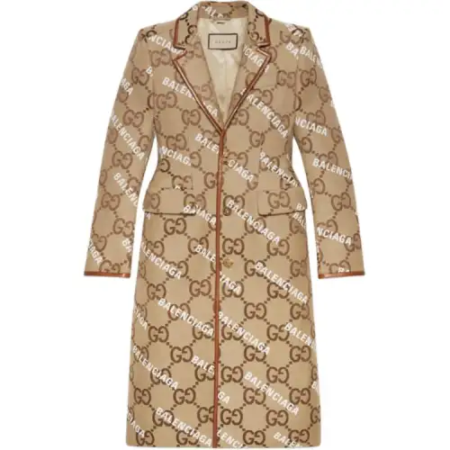 GUCCI FW23 Coats Coat Women's Khaki