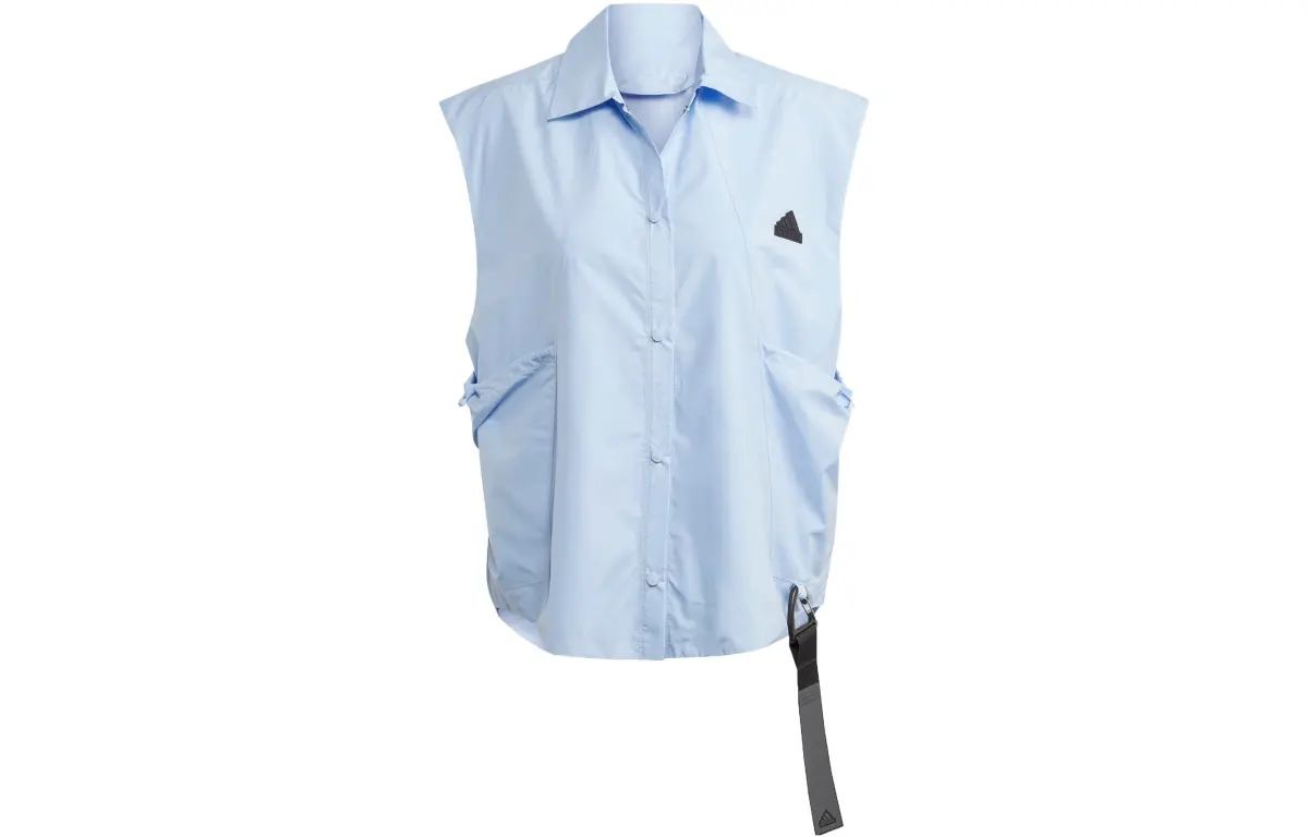 Adidas CITY ESCAPE Vests Women's Blue Lapel Moderate Other
