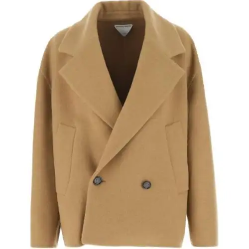 Bottega Veneta FW22 Velvet feel Coat Women's Camel