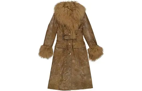 Burberry Leather Jackets Women's Brown Moderate