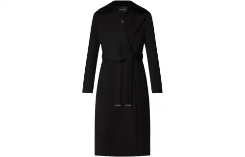 LOUIS VUITTON Coat Women's Black