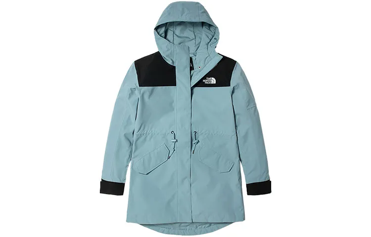 THE NORTH FACE Windbreaker Jackets Women's Blue Hooded Moderate