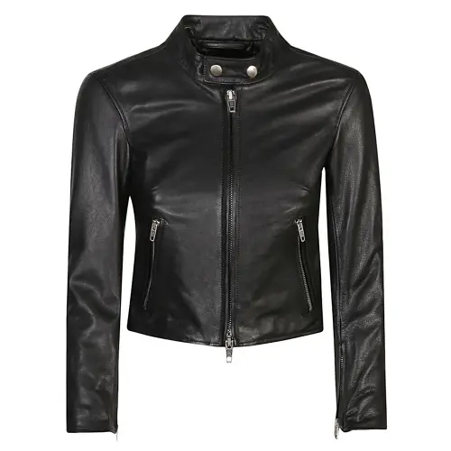 Balenciaga Leather Jacket Black