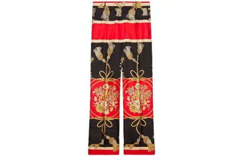 GUCCI FW21 Casual Pants Women's Black Red