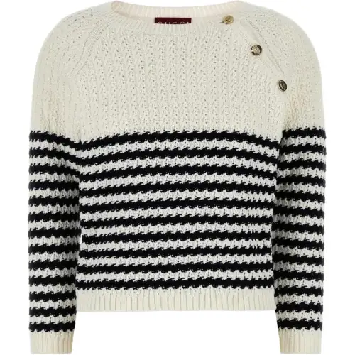 GUCCI Striped Boxy Fit Jumper