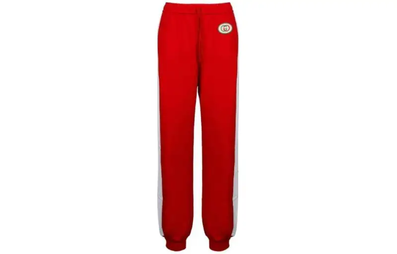 GUCCI Casual Pants Women's Red Moderate Cuffed Pants