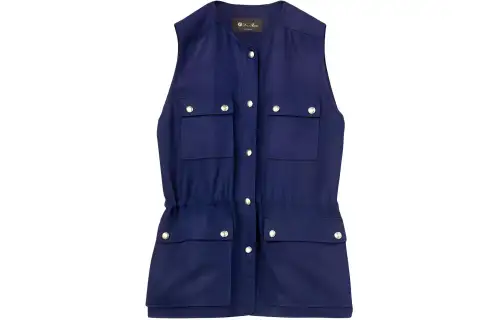 Loro Piana Morvan Gilet Vest Women's Purple