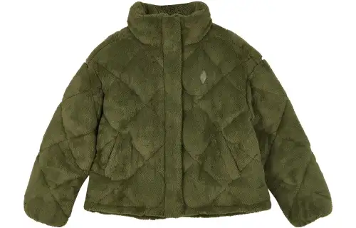 Skechers Elegant Diamond Collection Puffer Jacket Women's Olive