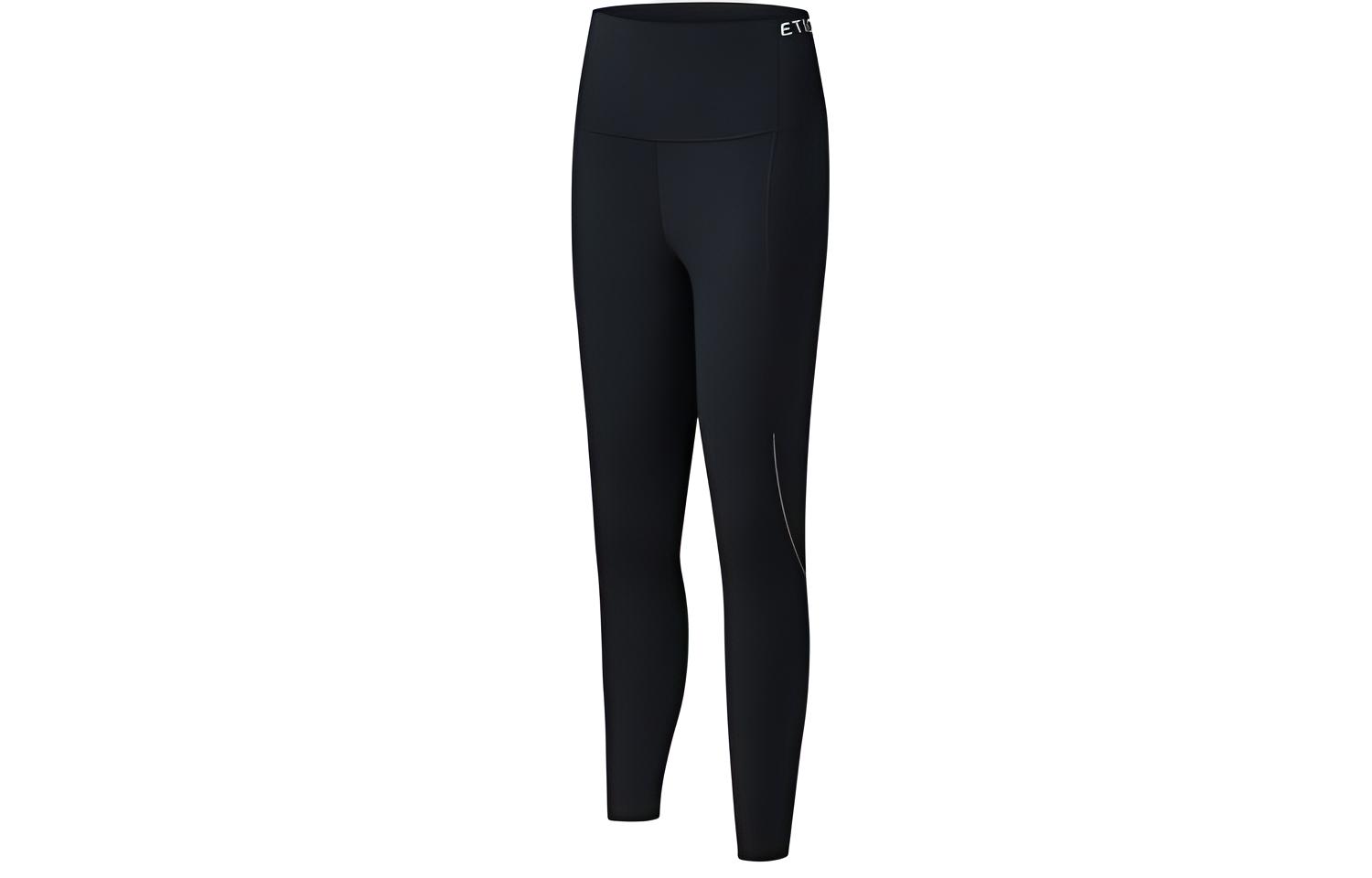 FILA Athletics Yoga Fleece Lined Knitted Fabric Leggings Women's Black