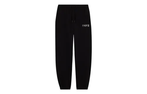 Li Ning Knitted Sweatpants Women's Black Moderate Cuffed Pants