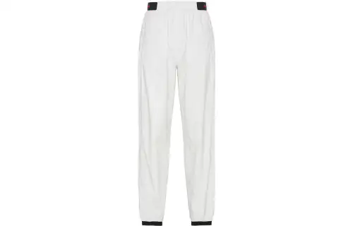 PRADA Casual Pants Women's White Moderate Cuffed Pants