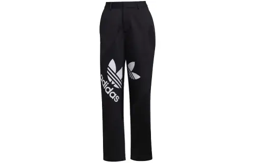 Adidas Originals Casual Pants Women's Black Moderate Straight Fit Pants