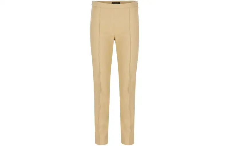 Loro Piana Casual Pants Women's Khaki Straight Fit Pants